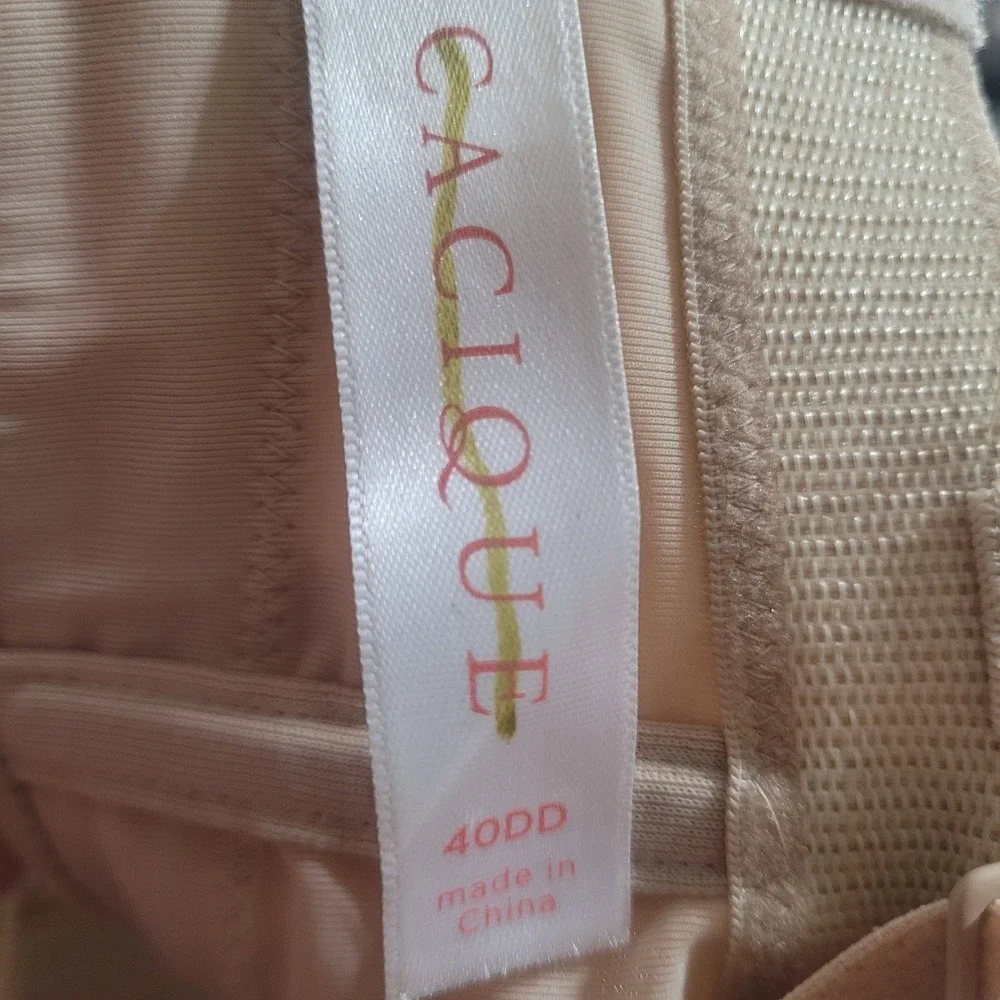 Cacique‎ Smooth Boost Strapless Bra Plus Size 40DD Beige Multi-Way Underwire NEW